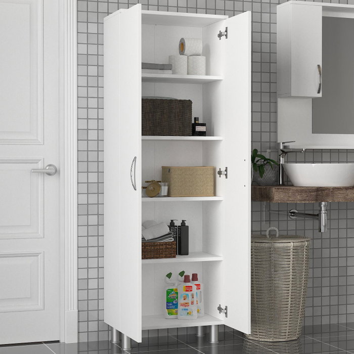 Hanah Home Armario de Baño Arizona 2 Kapak - Blanco